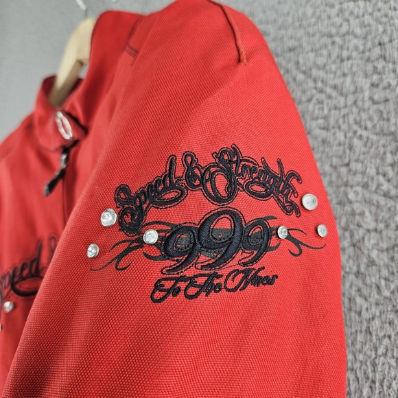 Speed and Strength Jacket‎ Womens 2XL Red To The Nines Motorcycle Textile Riding - Picture 10 of 16